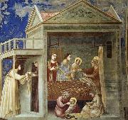 GIOTTO di Bondone The Birth of the Virgin oil painting